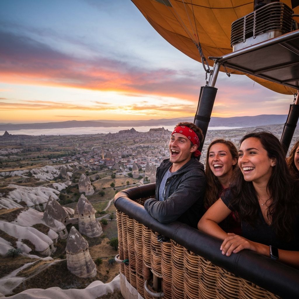 Hot air balloon in Cappadocia