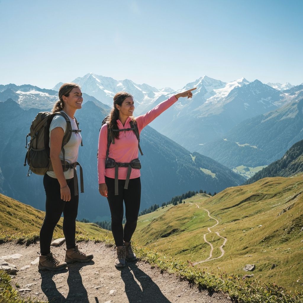 Hiking in the Swiss Alps